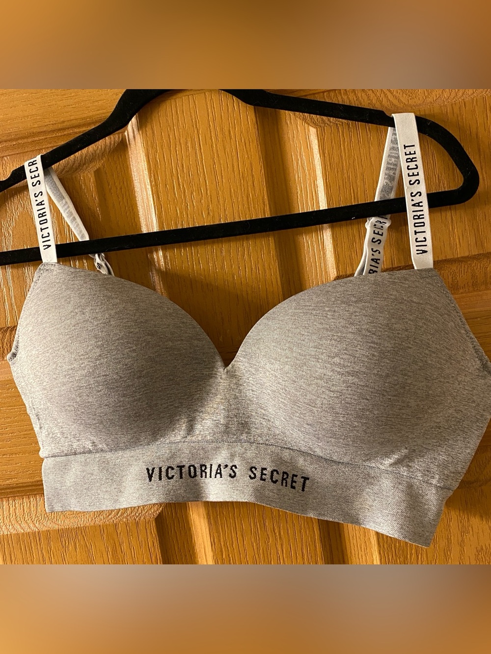 Victoria's Secret Heather Grey Padded Seamless Wireless Bralette